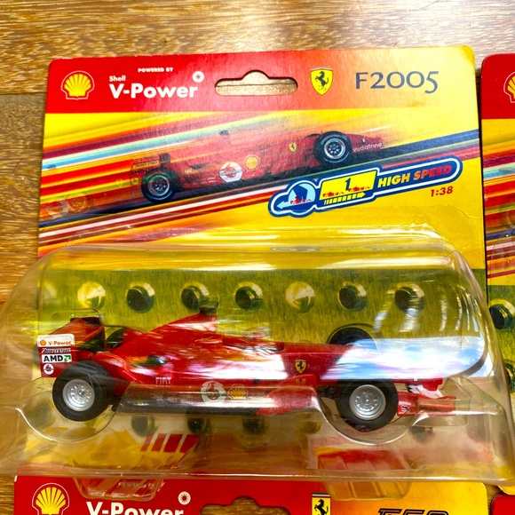 Set of 6 x 2006 Hot Wheels Shell V-Power Ferrari Pull Back 1:38 - Picture 2 of 7